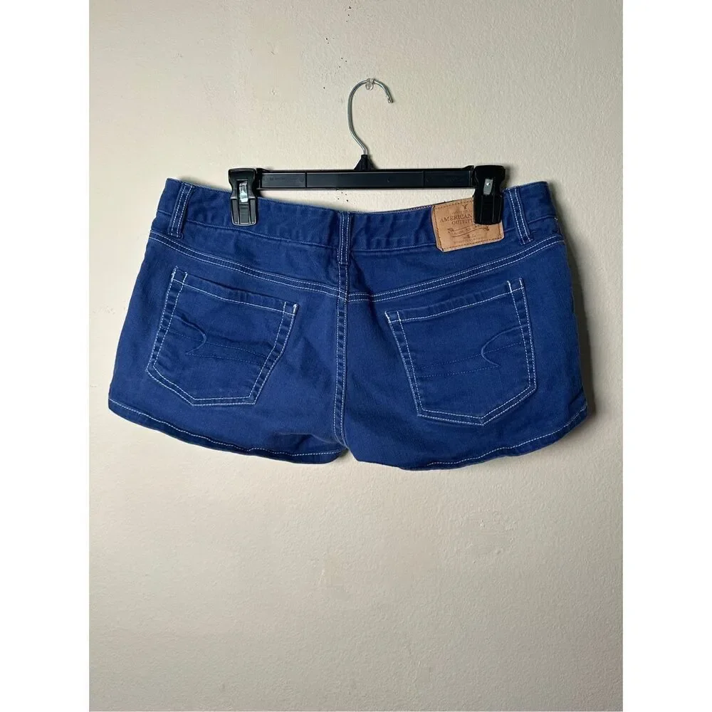 Vintage Y2K American Eagle LOW RISE Short Shorts sz 12